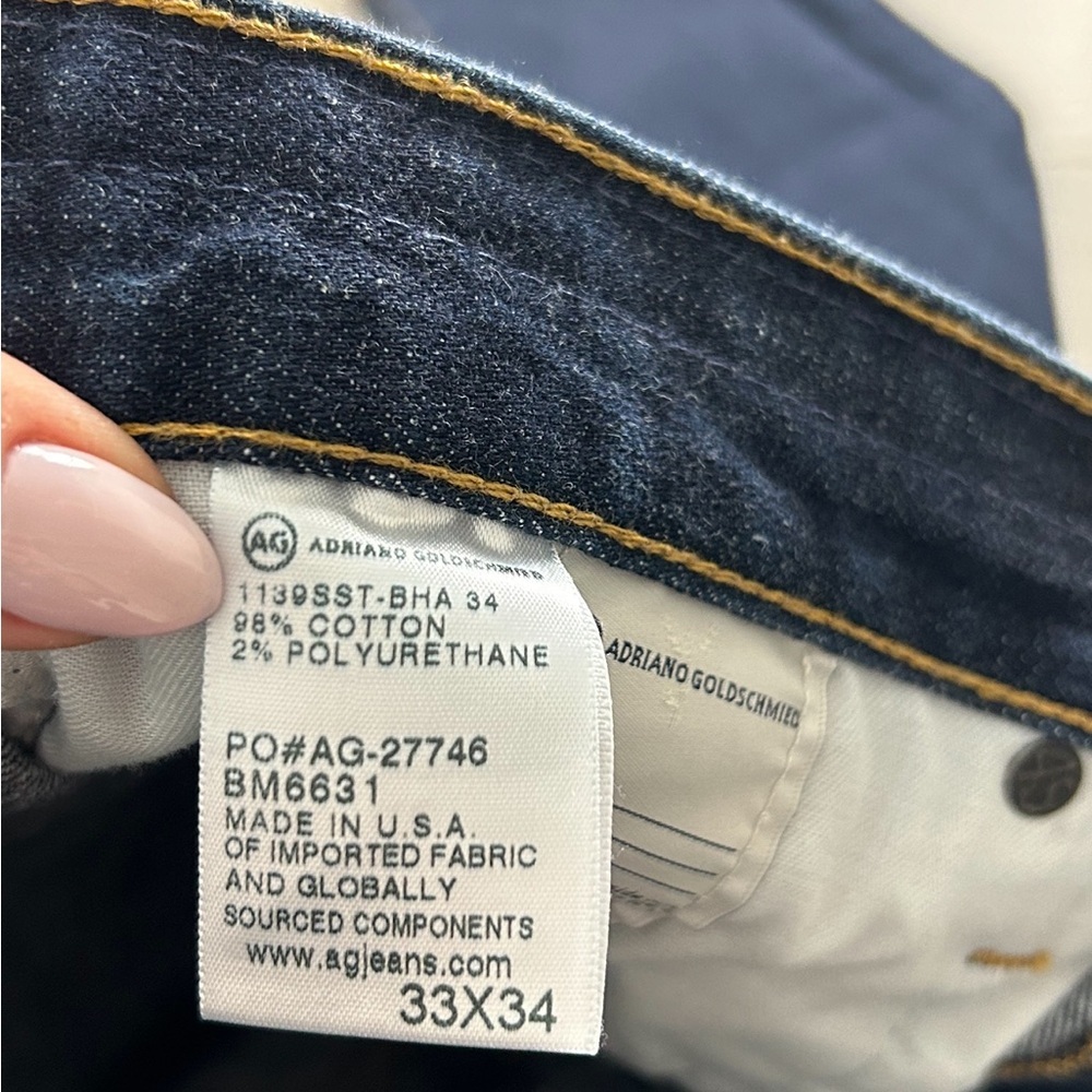 AG The Dylan Slim Skinny Dark Wash Jeans - Picture 9 of 13